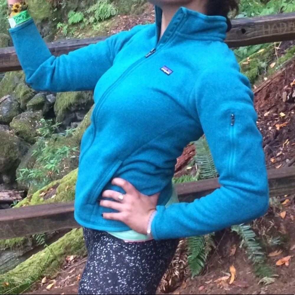 Patagonia Teal Full-Zip Fleece Jacket